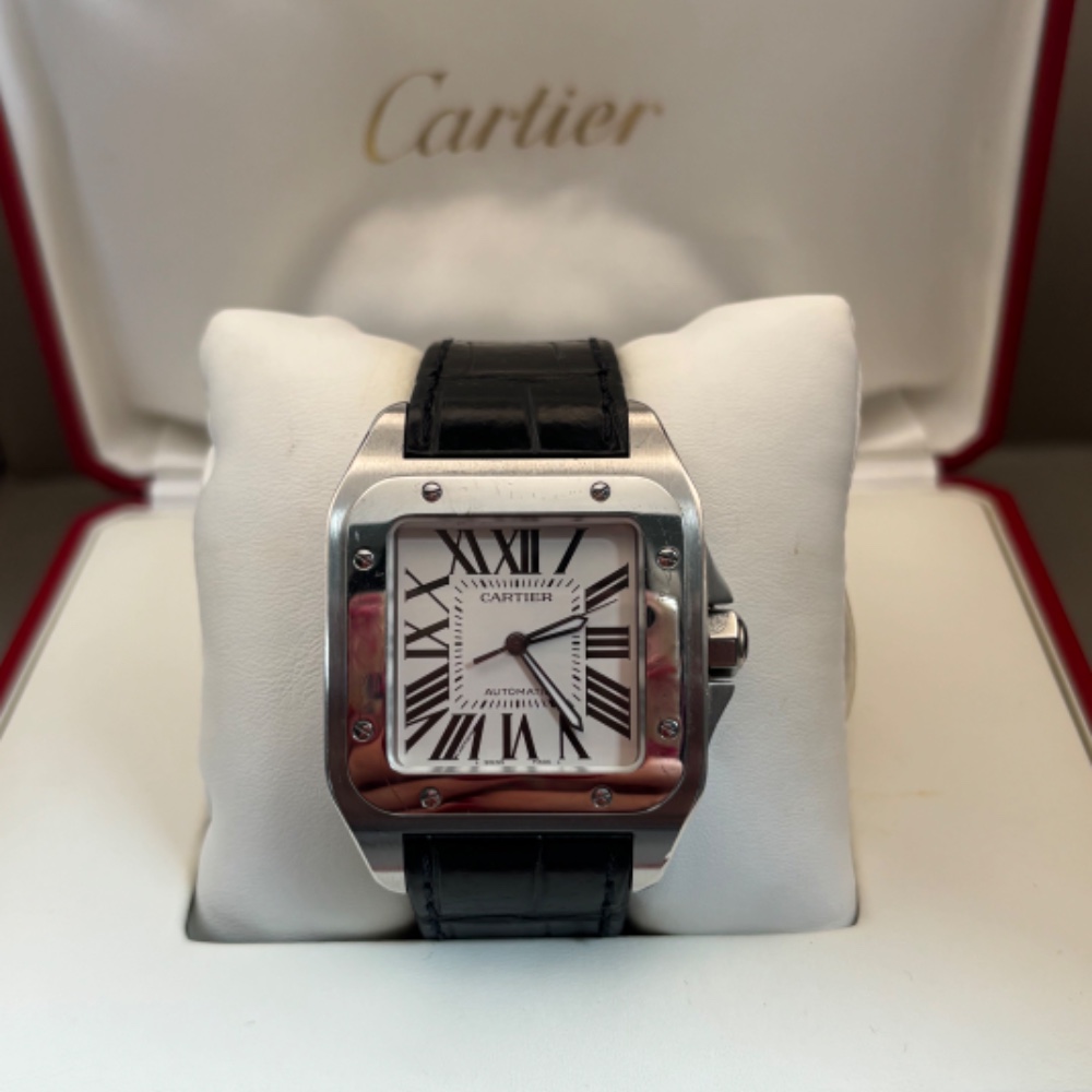 Cartier Santos in its presentation box