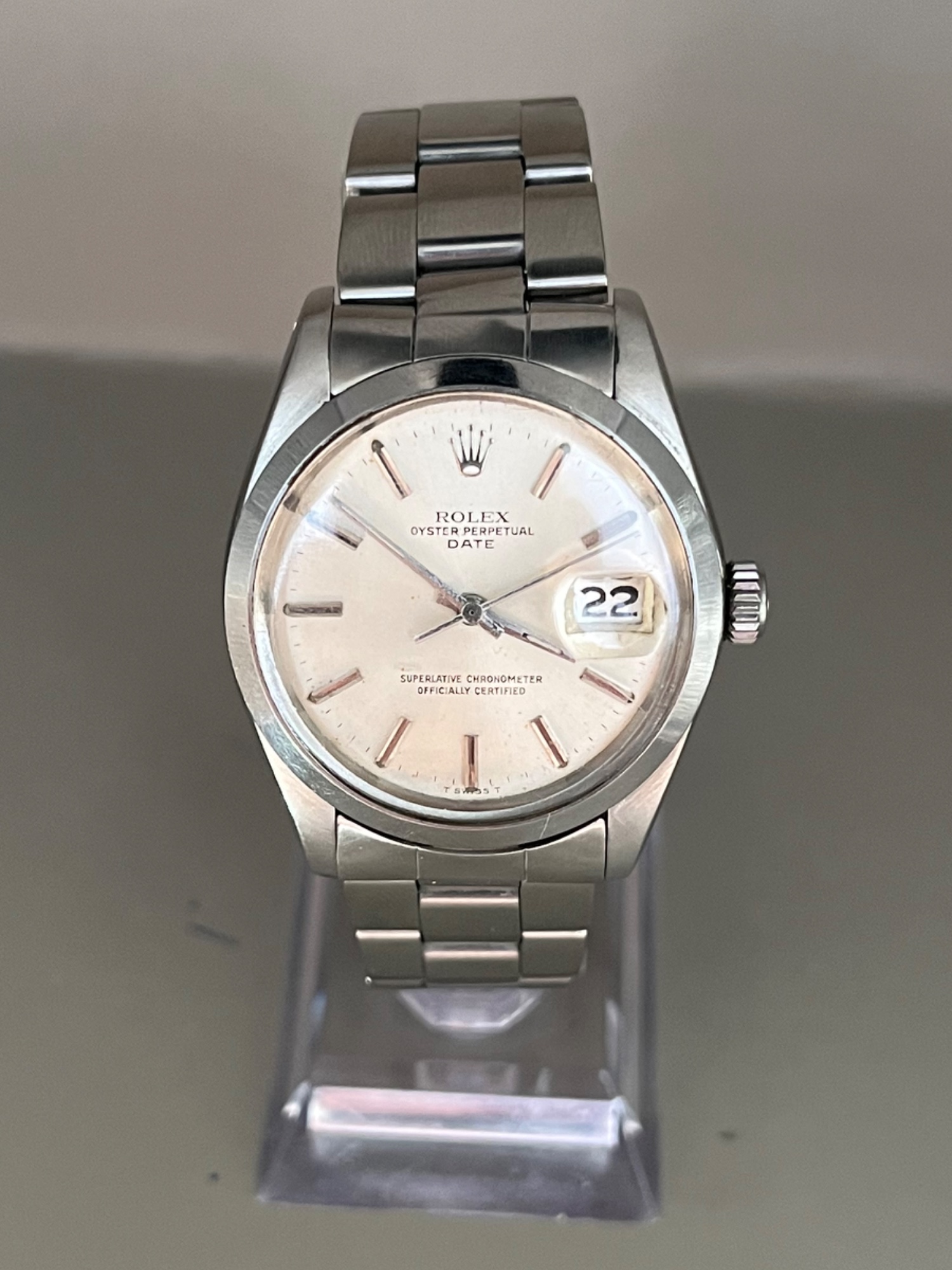 Rolex Oyster Perpetual ref 1500 Silver Dial