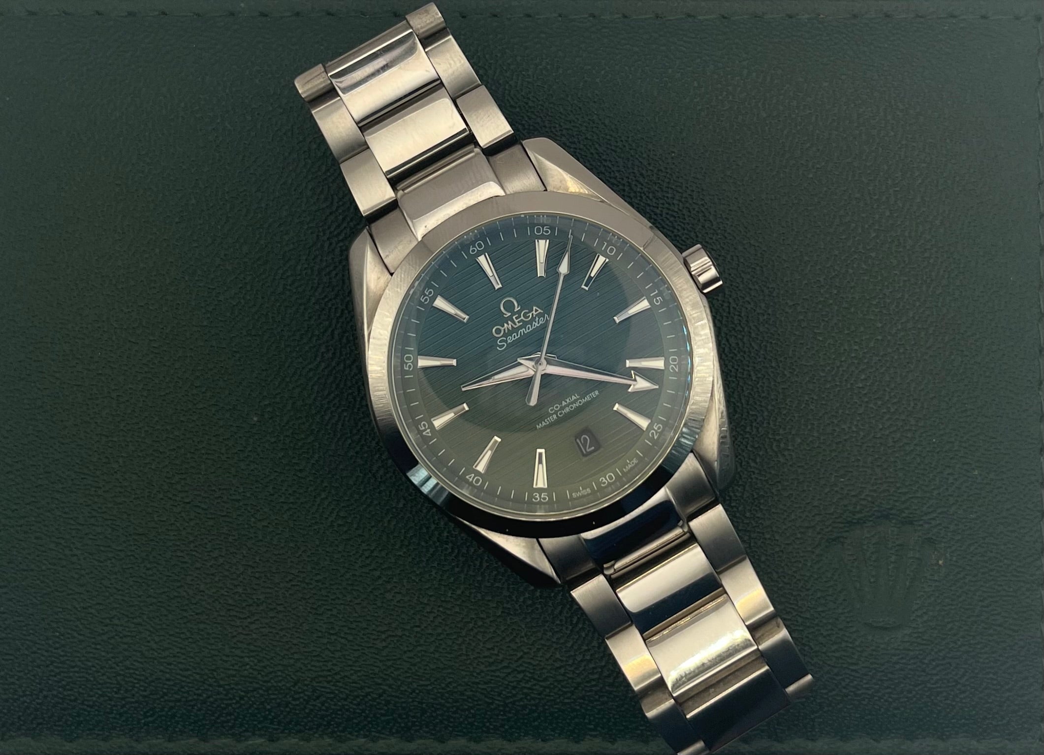 Omega Seamaster Aqua Terra Green Teak-Dial 41mm💎 Watch Only